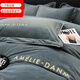 200 count A baby velvet milk velvet bed four-piece set coral velvet double-sided plus velvet bed sheet and quilt cover, high-end Emily-Paris gray, anti-static + thickened + no lint 1.8m four-piece set of bed sheet, anti-static + thickened + no lint