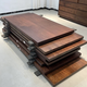 North American black walnut solid wood large board tea table and chair combination boss desk desk natural edge Zen tea table logs Contact customer service to select board texture