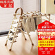 Yilinju ladder herringbone ladder household ladder household folding ladder aluminum alloy ladder folding ladder clothes rack two-in-one