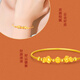 Lianshi 18K gold lucky money beads S925 silver bracelet AU750 bracelet birthday gift holiday gift 1