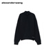 Alexander Wang new winter product alexanderwang Alexander Wang official men's henley long-sleeved top black black XS