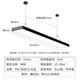 Deng Ling Office Chandelier LED Strip Light Shopping Mall Supermarket Office Building Flat Ceiling Live Room Light Black Frame Right Angle 120*20cm 48W White Light 10 Pack