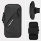 Etravel running mobile phone arm bag, special arm fitness equipment for men and women, wrist strap arm, light and thin sports mobile phone arm sleeve, classic black