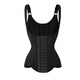 MISTHIN shapewear corset waist and tummy control summer thin powerful body shaping postpartum vest style slimming clothing for women black XL (144-158Jin Jin is equal to 0.5kg)