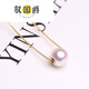 Yu Guojue akoya seawater pearl necklace gold-wrapped edge snake bone clavicle chain mirror light single 9.510mm red