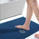 Kangerxin five-star hotel floor towel pure cotton bathroom floor towel full cotton water-absorbing household floor mat at the bathroom door Peacock blue 75cm*45cm 1 piece