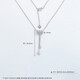 CHINA GOLD platinum six-character mantra tube bead necklace set about 7.34g