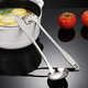 Yuqunhui thickened 304 stainless steel soup and porridge long-handled spoon household kitchen spoon (8 cm colander)