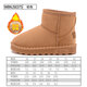 Pull back children's snow boots winter style girls' shoes boys' warm plus fleece cotton shoes WBNJS0375 camel 36