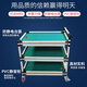 Huayang anti-static turnover vehicle material rack workshop mobile wire rod tool cart multi-layer lean tube workbench small trolley 1200*600*850 two layers three-sided enclosure
