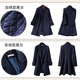Chenfu mid-length small blazer, feminine business suit, fashionable windbreaker, work clothes, coat, thickened quilted suit, quilted style, single black jacket, L recommended 100-112Jin Jin equals 0.5 kg