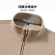 Hodo hoodless stand-up collar high-end sweatshirt for men in spring and autumn half-pull long-sleeved T-shirt business casual bottoming shirt