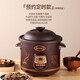 Electric stew pot, steamer, electric cooking pot, stew pot, casserole pot, stewing and steaming, all-in-one food supplement pot, stew soup cup, electric stew pot, electric casserole pot, stew pot, water-proof porridge, multifunctional brown 3.5L automatic heat preservation model