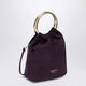 PRADA ring handle handbag purple one size