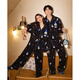 Gongdie Light and Soft Disney Mickey Spring and Autumn Couple Pajamas Women's Long Sleeve Cartoon Home Clothes Set Men's