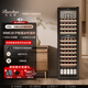 Bacchus wine cabinet thermostatic cabinet embedded household multi-functional single-door dual-temperature refrigerator air-cooled frost-free office restaurant fresh ice bar beverage cabinet vertical display cabinet tea cabinet YC-208 air-cooled dual-temperature hanging cup 60 bottles
