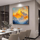 Mopai restaurant decoration painting hand-painted oil painting American flower high-end living room texture hanging painting square mural without punching icing on the cake 60*60cm hand-painted oil painting