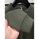 Goldlion autumn henley collar sweatshirt men's casual sports half-zip T-shirt long-sleeved bottoming shirt men's outer wear stand-up collar top Army Green M __48