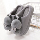 Donglai quality children's cotton slippers for girls and princesses in winter indoor cute cartoon boys and kids winter non-slip wool gray 6320 21.5 250 yards suitable for normal 35.36 yards