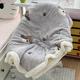 Enxing Winter Thickened Milk Lamb Velvet Blanket Nap Office Shawl Air Conditioning Blanket Coral Velvet Sofa Small Blanket Gray Footprint Dog Thickened Milk Lamb Velvet Double Blanket 200x230cm - About 4.2Jin Jin equals 0.5kg Double Throw Blanket