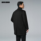 Lilang texture jacquard woolen coat men's mid-length winter woolen coat business men's wool coat