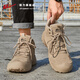 Pull back men's hiking shoes 2025 autumn and winter waterproof new style Martin boots outdoor work shoes 2686 Khaki 43