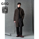 GXGGXG Men's Wear Shopping Mall Brown Commuting Long Coat Jacket Brown 175/L