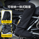 Recruiting motorcycle raincoat delivery rider special adult split raincoat long full-body anti-storm rain cycling suit set, pine color - shoe cover style, raincoat and rain pants set, free storage bag 4XL 1 piece