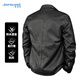 JEANSWEST leather jacket men's winter business casual simple lapel solid color PU jacket trendy handsome youth jacket men's clothing