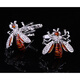 The industrious little bee cufflinks, shirt buttons, cufflinks, cufflinks, men's cuffs, French shirt cufflinks, men's and women's gift boxes, the industrious little bee cufflinks