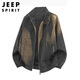 JEEP SPIRIT Jeep jacket men's leather jacket men's autumn and winter tops high-end casual sports American men's clothing