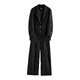 Rishuo (rizhuo) Xia Wool Suit 2025 New High-end Casual Fashion Commuting Early Autumn Temperament Complete Set Youma Black S