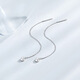 Chao Acer Platinum Love Platinum Ear Wire for Women PT950 Platinum Earrings Light Luxury High-end Birthday Gift Priced at 90 Yuan Single Model 0.5g
