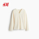H&M 2025 new autumn women's front buttoned top 1310073 Cream M 165/96