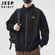 JEEP SPIRIT Jeep Jacket Men's Sweatshirt Men's Clothing High-end 2025 Autumn and Winter High-end Handsome Sports and Leisure Trendy Clothes