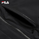 FILA Offizielle leichte Daunenjacke für Herren, Winter, Business, Casual, mit Kapuze, warme Jacke, True Black-BK XL 180/100A