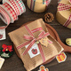 Qiaoxinshi ribbon 4 meters gift wrapping ribbon red plaid ribbon ribbon wrapping paper bow ribbon
