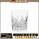 ZHIO Japan imported Edo Kiriko foreign wine glass whiskey cup crystal glass twill cup foreign wine glass Locke glass wine glass sharp Locke cup 370/m/l original gift box