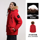 Camel down jacket new winter style for men and women, three-proof, thickened and warm, large fur collar jacket