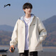 Guirenniao double-sided jacket for men in spring and autumn new style American workwear hooded jacket for men beige XL