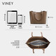 Viney cowhide bag women's bag large capacity tote bag shoulder bag handbag birthday Christmas gift for girl girlfriend