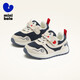 Minibala children's shoes, children's toddler shoes, autumn new baby stable shoes, comfortable non-slip mesh breathable and versatile sports shoes, blue and white, size 21, suitable for feet length 14.0-14.5cm