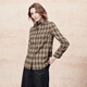 FINITY shirt 2025 winter new style simple temperament plaid casual commuting outer top for women KaGe S