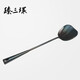 Zhensanhuan authentic Zhangqiu iron pot handmade wok wok uncoated Yihuan light sound pot gift box set ancient roasted blue 32cm + spatula + lid 3-piece set