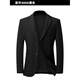 BOSS Men's Suit Tops 2025 New Spring High-End Business Casual Suit Jacket Men's Slim Single Suit Black XL 180
