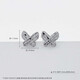 Laofu Gold and Platinum Wound Fish Scale Butterfly Earrings Butterfly Earrings Approximately 1.8g