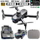 KERRAIR K30 Nouveau produit 10 kilomètres Évitement du drone Pliant pliant haute définition Double caméra quadcoptère aérien Remote Contrôle K30 Silver-Black GPS GPS sans balais d'obstacle laser Version de contrôle à écran à écran double (sac de rangement + boîte couleur boîte de couleur