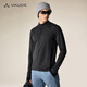 VAUDE autumn and winter new product polartec fleece long-sleeved warm T-shirt outdoor sports sweat-wicking breathable bottoming shirt for men VAUDE black L
