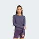 Adidas Jin Chen's same ALL ME training long-sleeved skin-friendly soft yoga Pilates T-shirt Adidas Soft Violet L