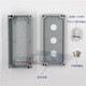 3-hole aluminum alloy waterproof button box BOL03XAL0322mm